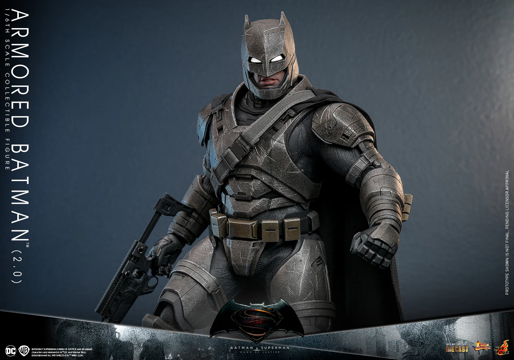MMS742D62 - Batman v Superman: Dawn of Justice - 1/6th scale Armored Batman (2.0) Collectible Figure - Image 11