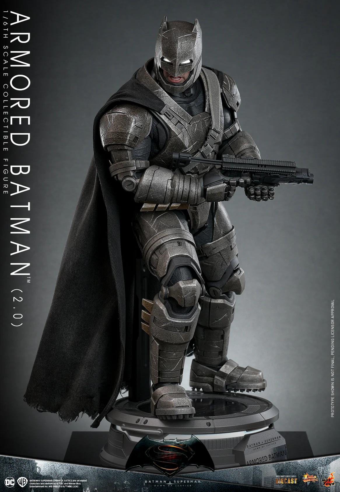 MMS742D62 - Batman v Superman: Dawn of Justice - 1/6th scale Armored Batman (2.0) Collectible Figure - Image 4