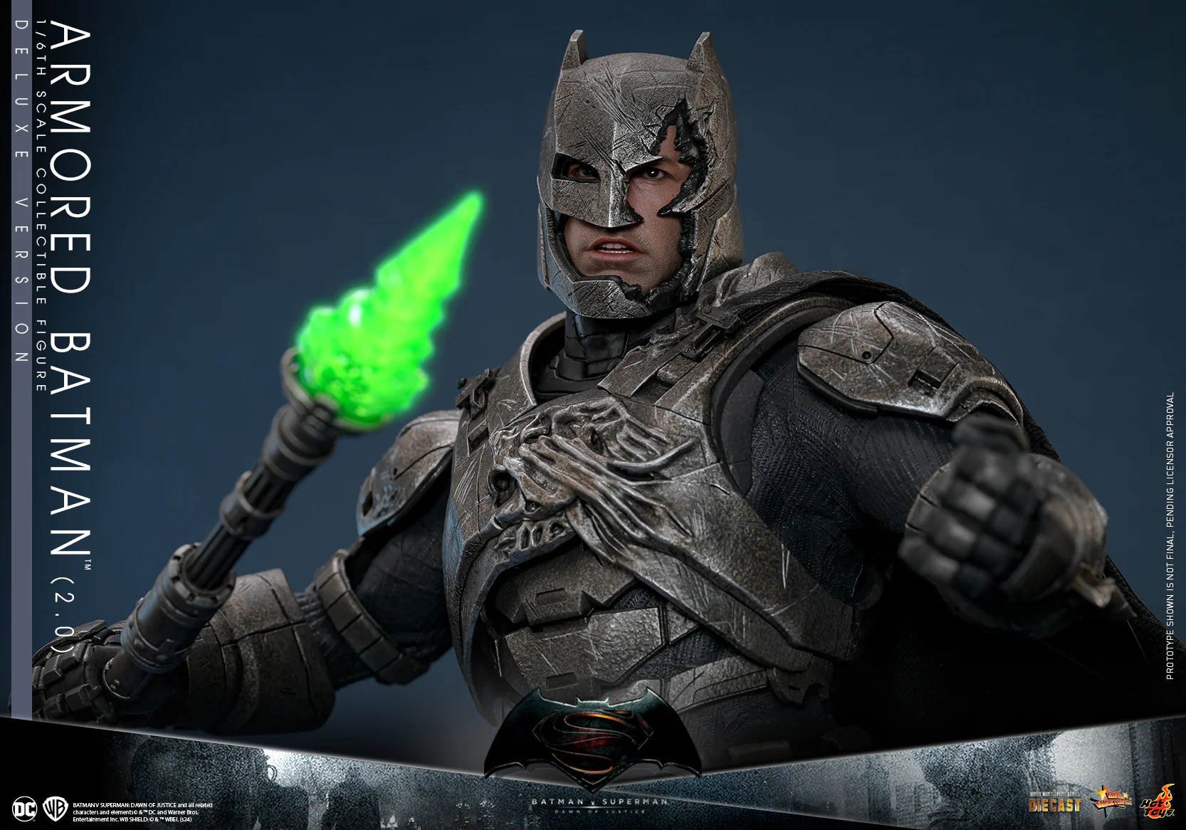MMS743D63 - Batman v Superman: Dawn of Justice -1/6th scale Armored Batman (2.0) Collectible Figure (Deluxe Version) - Image 10
