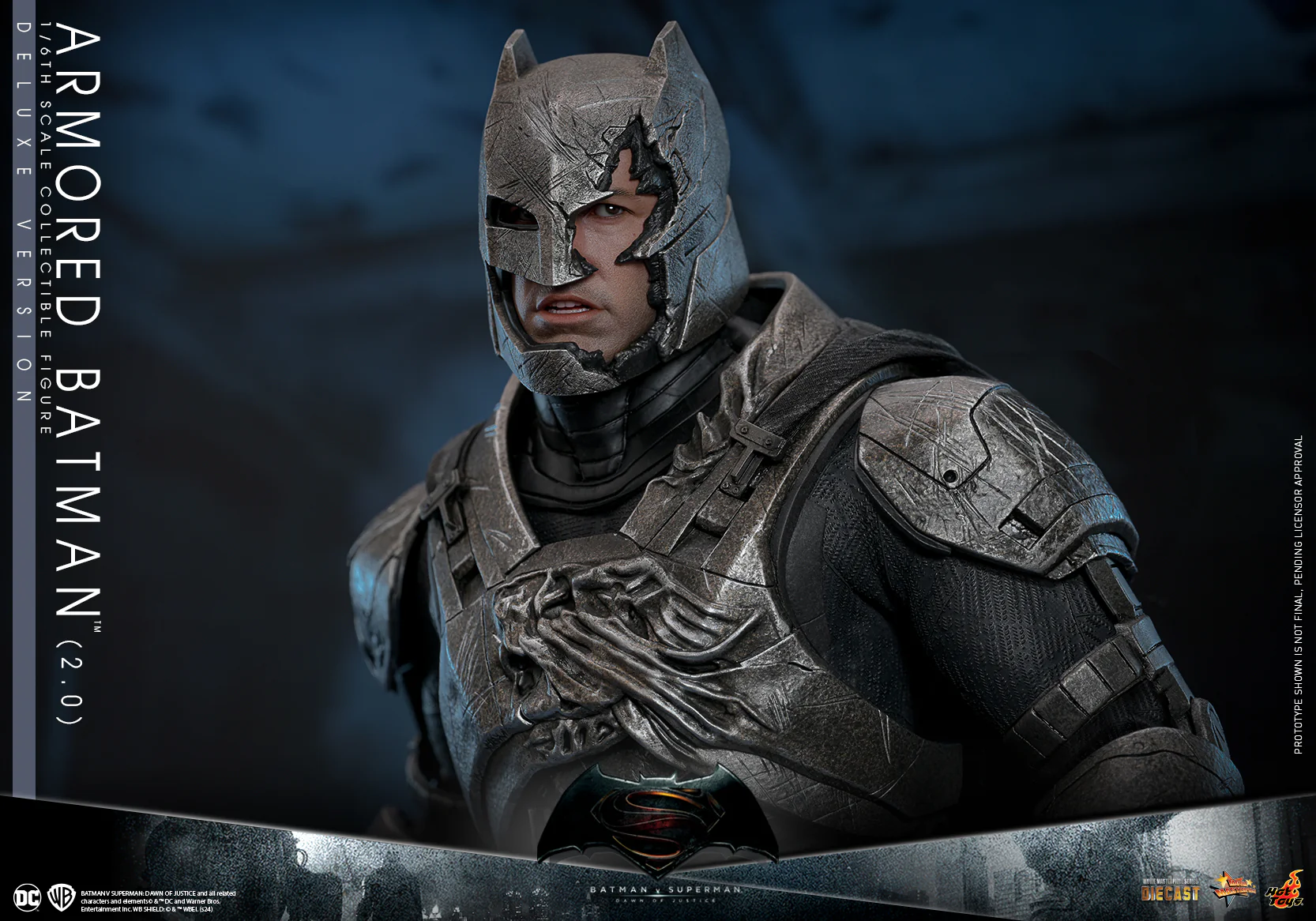 MMS743D63 - Batman v Superman: Dawn of Justice -1/6th scale Armored Batman (2.0) Collectible Figure (Deluxe Version) - Image 11