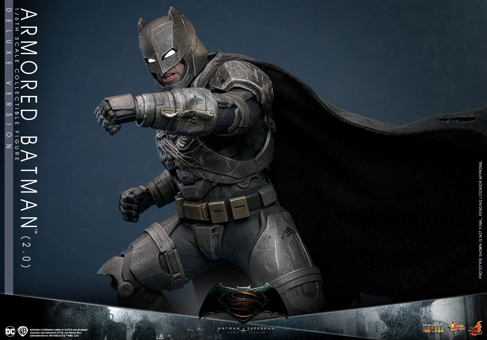 MMS743D63 - Batman v Superman: Dawn of Justice -1/6th scale Armored Batman (2.0) Collectible Figure (Deluxe Version) - Image 12