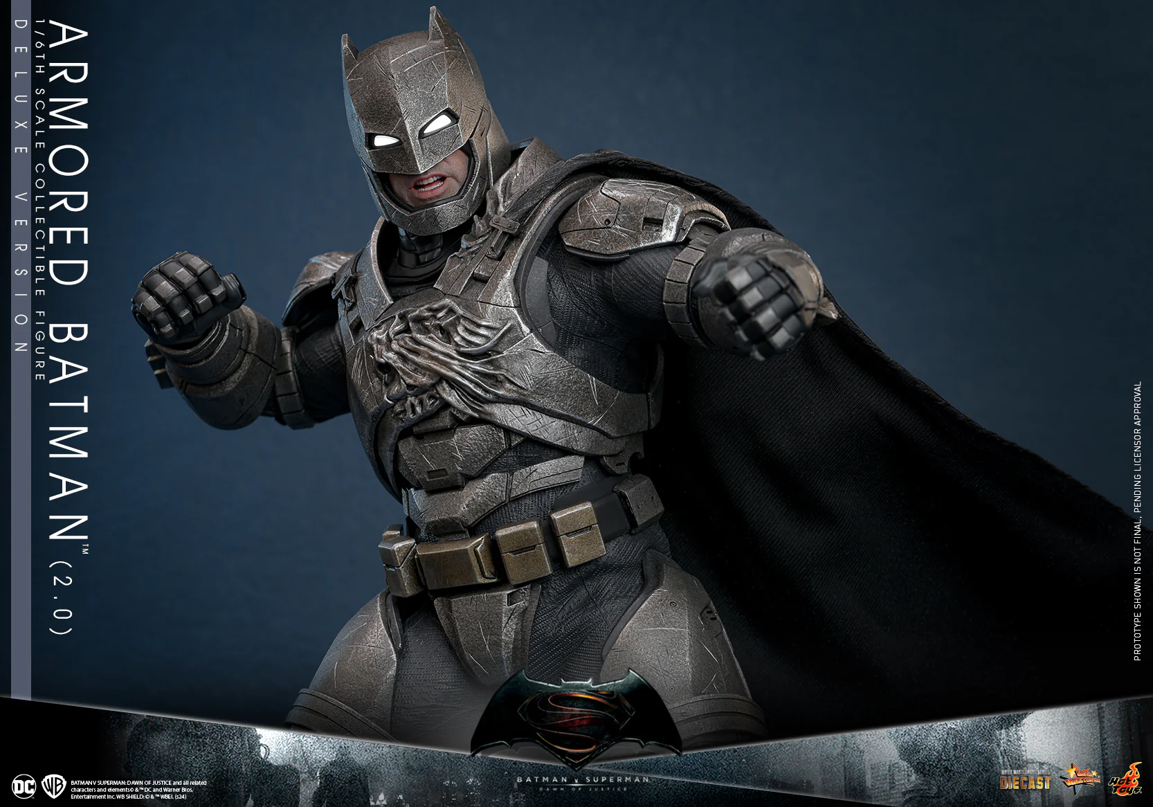 MMS743D63 - Batman v Superman: Dawn of Justice -1/6th scale Armored Batman (2.0) Collectible Figure (Deluxe Version) - Image 13