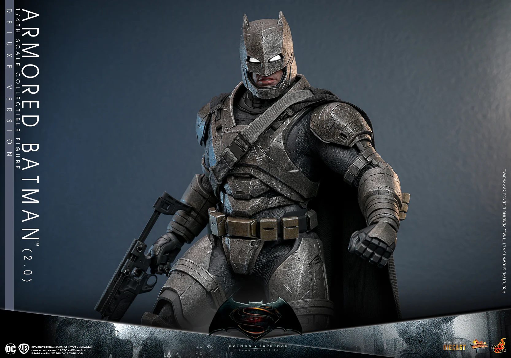MMS743D63 - Batman v Superman: Dawn of Justice -1/6th scale Armored Batman (2.0) Collectible Figure (Deluxe Version) - Image 14