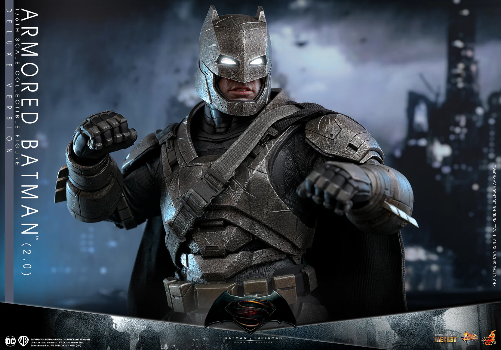 MMS743D63 - Batman v Superman: Dawn of Justice -1/6th scale Armored Batman (2.0) Collectible Figure (Deluxe Version) - Image 15