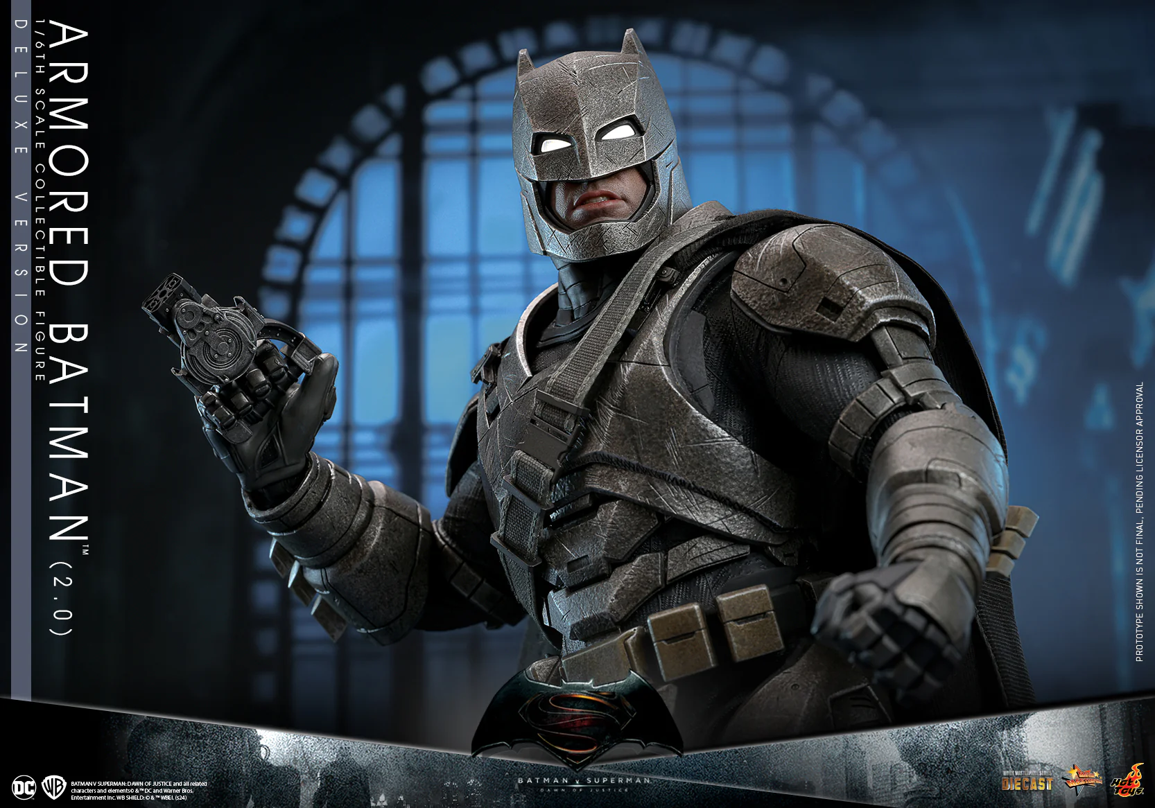 MMS743D63 - Batman v Superman: Dawn of Justice -1/6th scale Armored Batman (2.0) Collectible Figure (Deluxe Version) - Image 16
