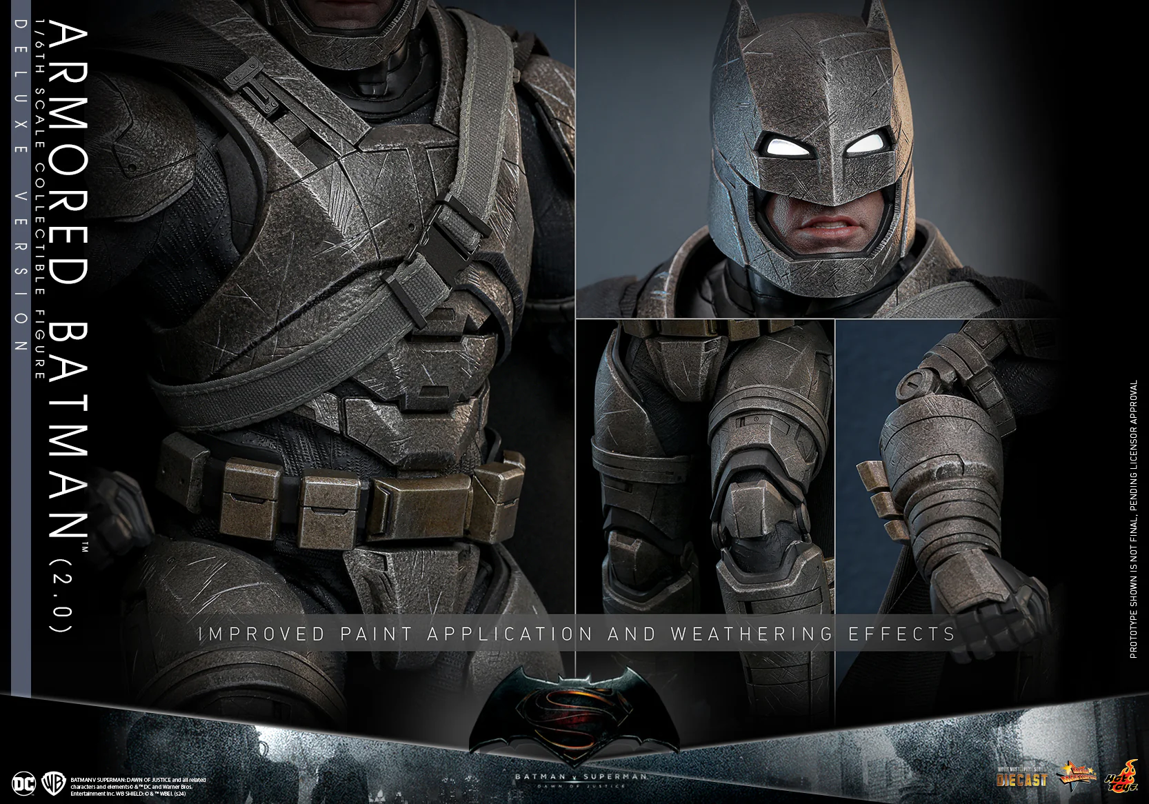 MMS743D63 - Batman v Superman: Dawn of Justice -1/6th scale Armored Batman (2.0) Collectible Figure (Deluxe Version) - Image 18