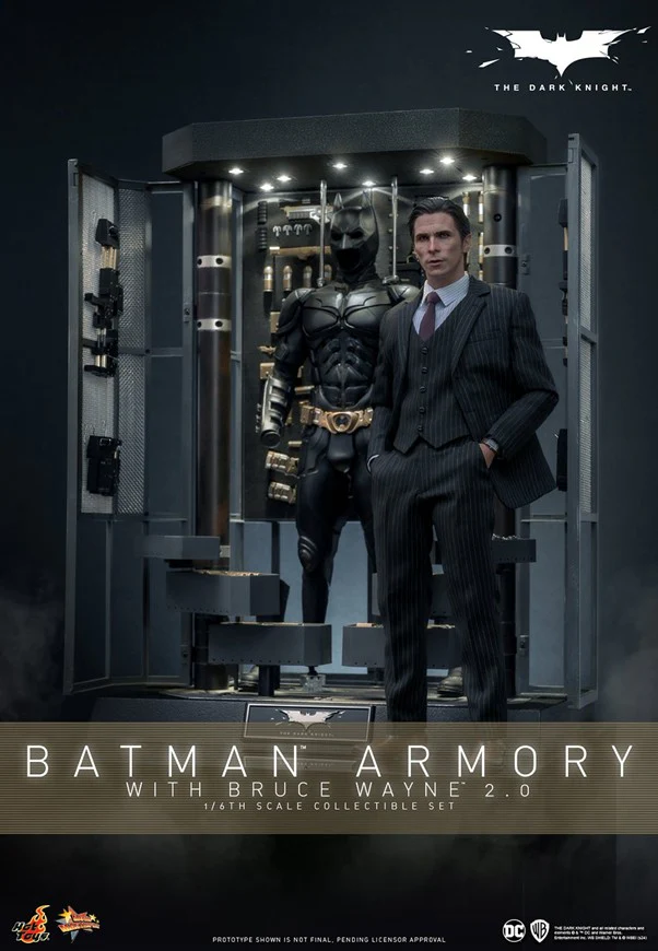 MMS750 - The Dark Knight - 1/6th scale Batman Armory with Bruce Wayne (2.0) Collectible Set