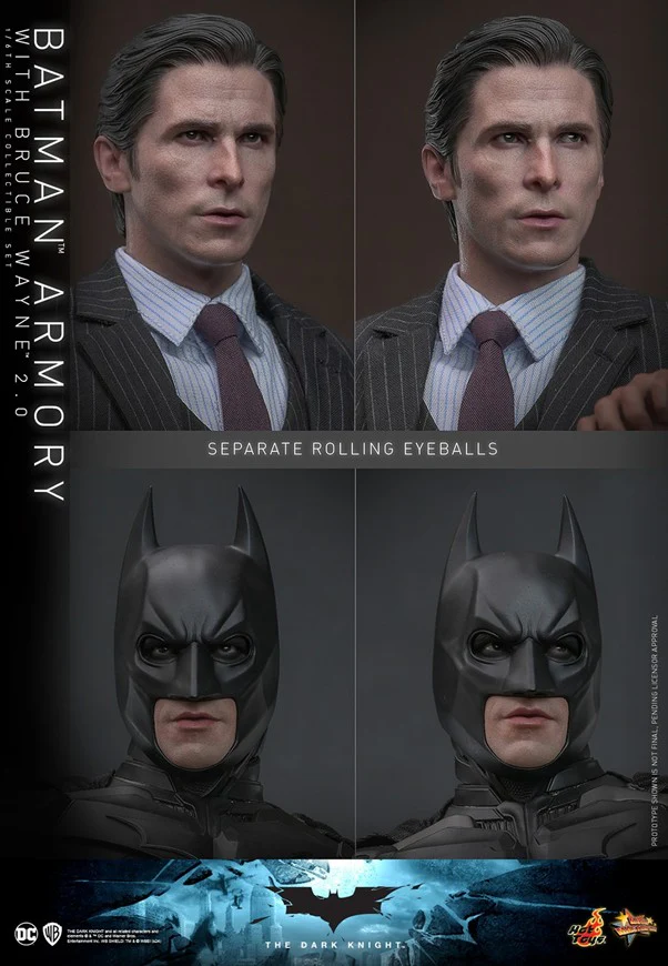 MMS750 - The Dark Knight - 1/6th scale Batman Armory with Bruce Wayne (2.0) Collectible Set - Image 11