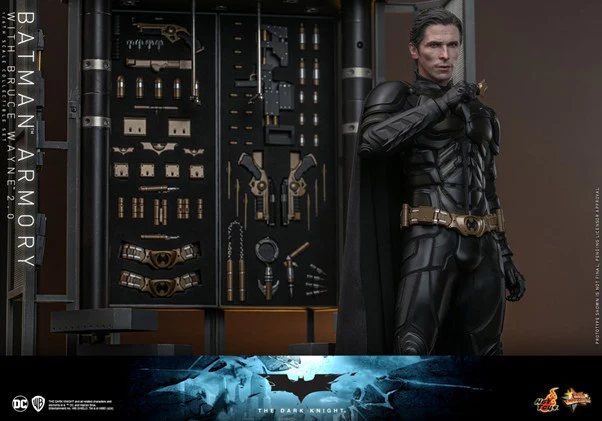 MMS750 - The Dark Knight - 1/6th scale Batman Armory with Bruce Wayne (2.0) Collectible Set - Image 12