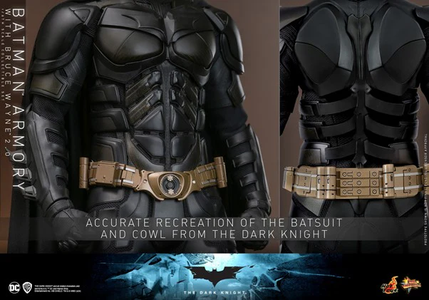 MMS750 - The Dark Knight - 1/6th scale Batman Armory with Bruce Wayne (2.0) Collectible Set - Image 13