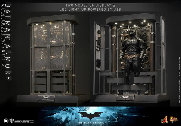 MMS750 - The Dark Knight - 1/6th scale Batman Armory with Bruce Wayne (2.0) Collectible Set - Image 14