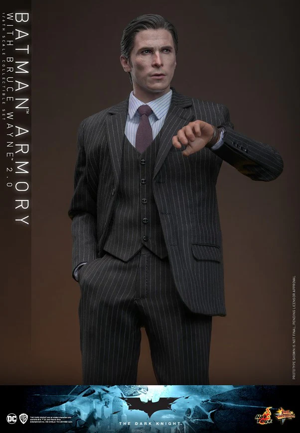 MMS750 - The Dark Knight - 1/6th scale Batman Armory with Bruce Wayne (2.0) Collectible Set - Image 3