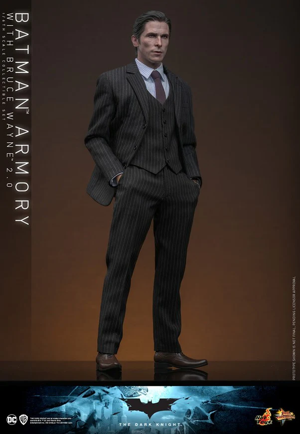 MMS750 - The Dark Knight - 1/6th scale Batman Armory with Bruce Wayne (2.0) Collectible Set - Image 4