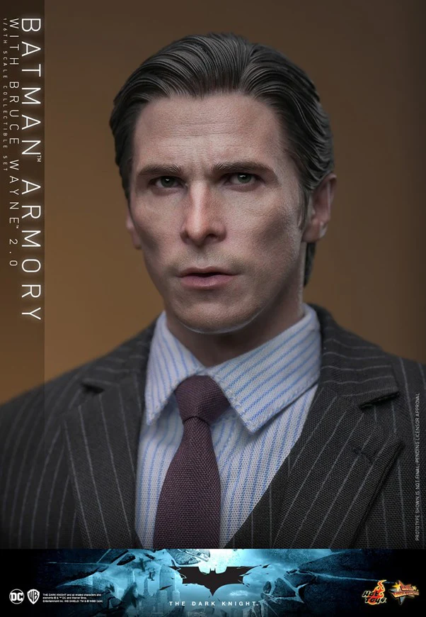 MMS750 - The Dark Knight - 1/6th scale Batman Armory with Bruce Wayne (2.0) Collectible Set - Image 5