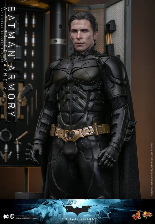 MMS750 - The Dark Knight - 1/6th scale Batman Armory with Bruce Wayne (2.0) Collectible Set - Image 8