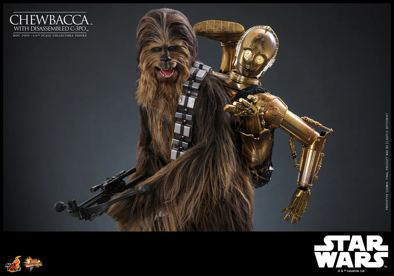 MMS766 - Star Wars: Episode V The Empire Strikes Back - 1/6th scale Chewbacca with Disassembled C-3PO Collectible Figure - Image 10