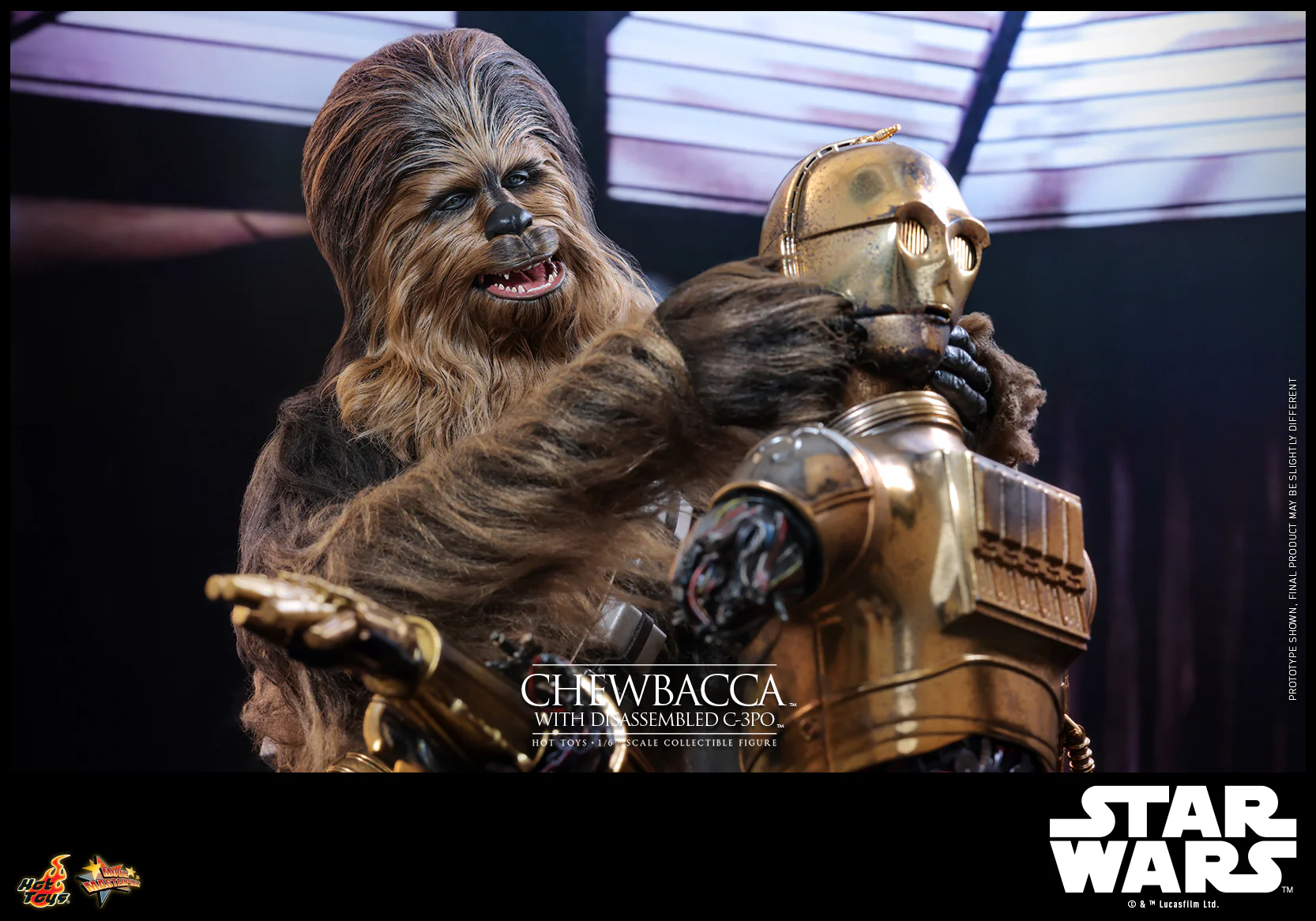 MMS766 - Star Wars: Episode V The Empire Strikes Back - 1/6th scale Chewbacca with Disassembled C-3PO Collectible Figure - Image 14