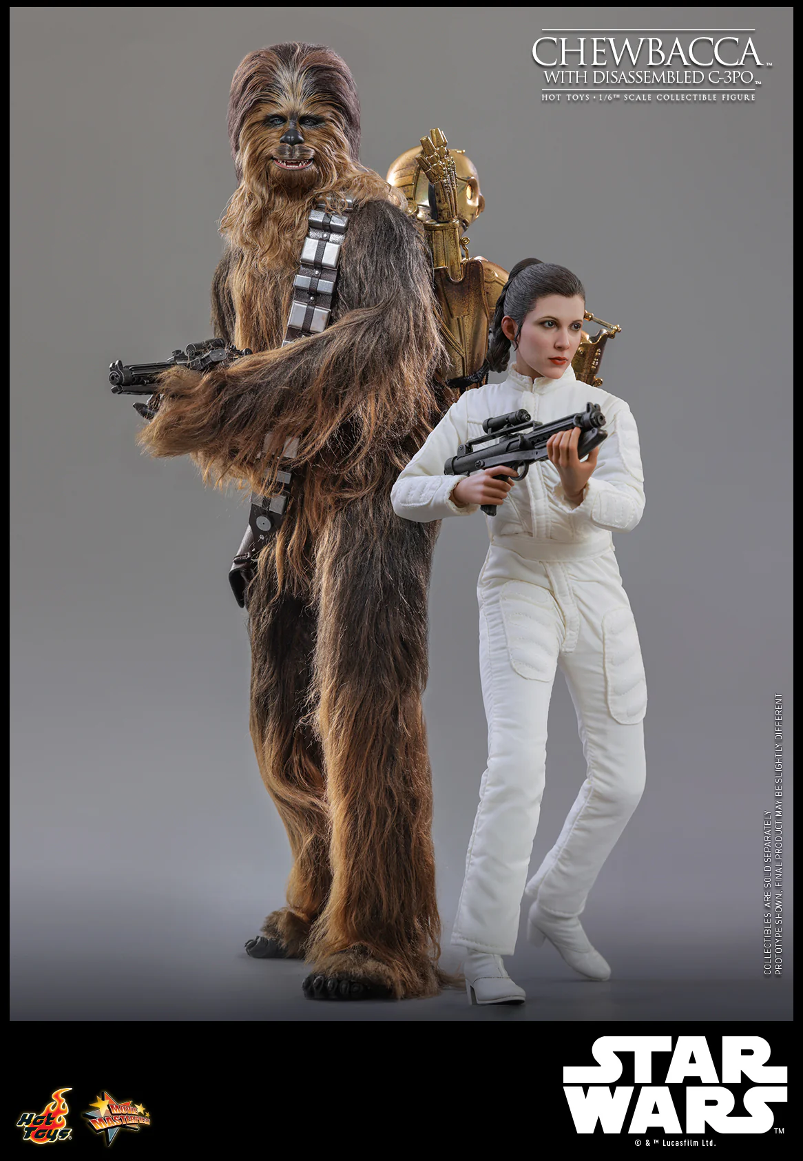 MMS766 - Star Wars: Episode V The Empire Strikes Back - 1/6th scale Chewbacca with Disassembled C-3PO Collectible Figure - Image 6