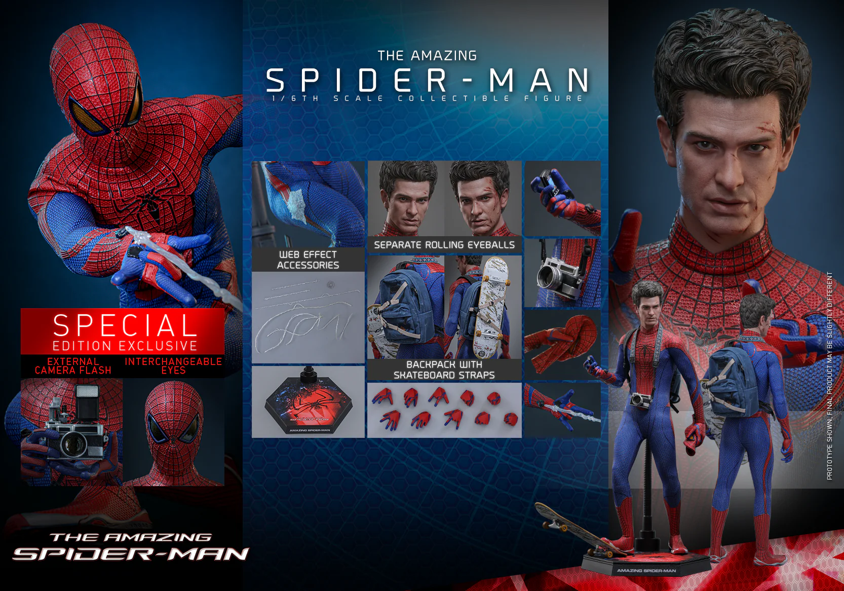 MMS771B - The Amazing Spider-Man - 1/6th scale The Amazing Spider-Man Collectible Figure (Special Edition) - Image 2