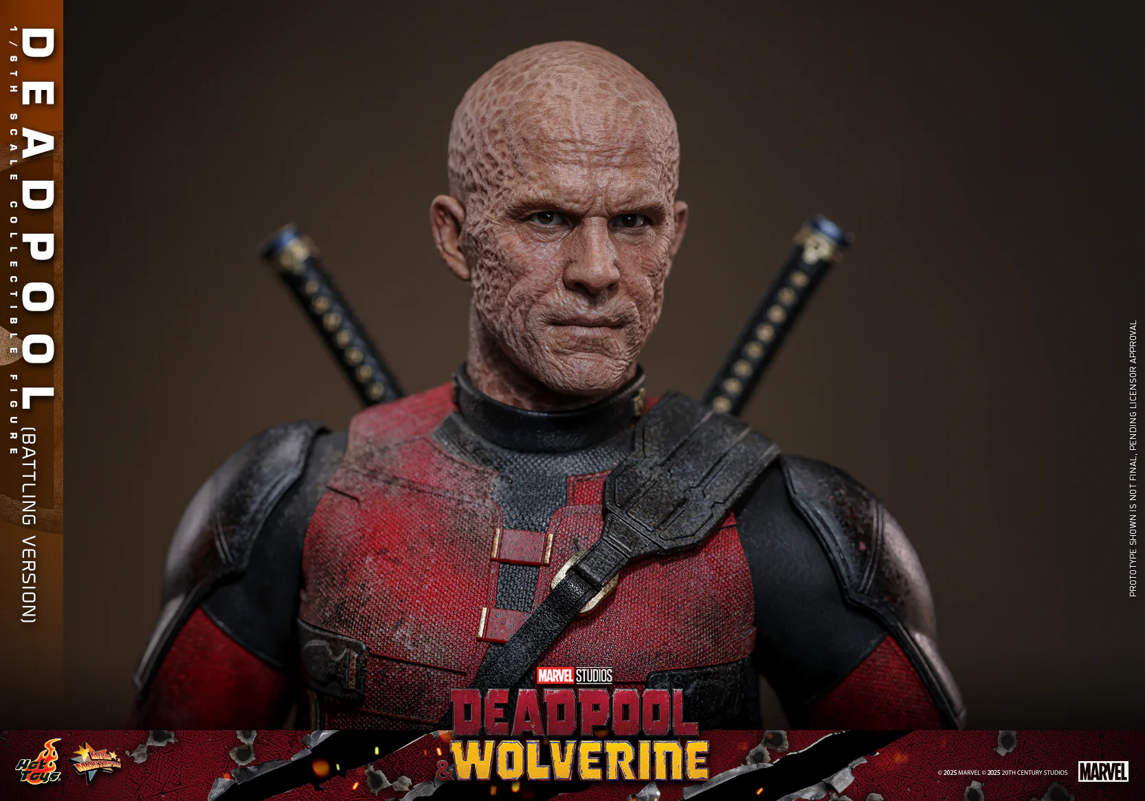 MMS782 - Deadpool & Wolverine - 1/6th scale Deadpool (Battling Version) Collectible Figure - Image 15