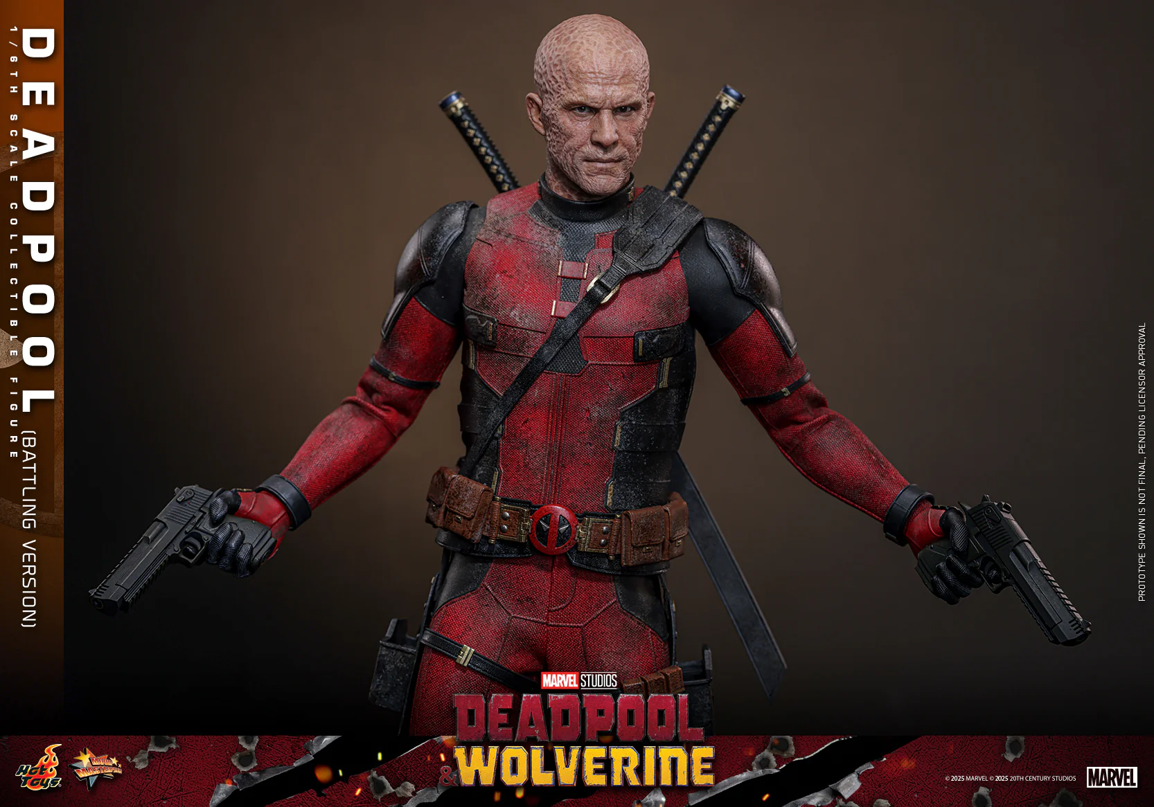 MMS782 - Deadpool & Wolverine - 1/6th scale Deadpool (Battling Version) Collectible Figure - Image 17