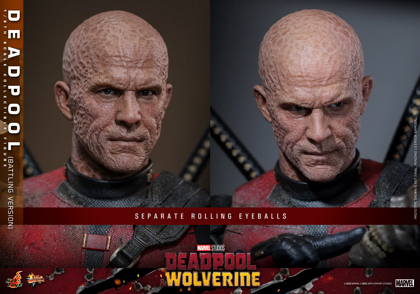 MMS782 - Deadpool & Wolverine - 1/6th scale Deadpool (Battling Version) Collectible Figure - Image 21