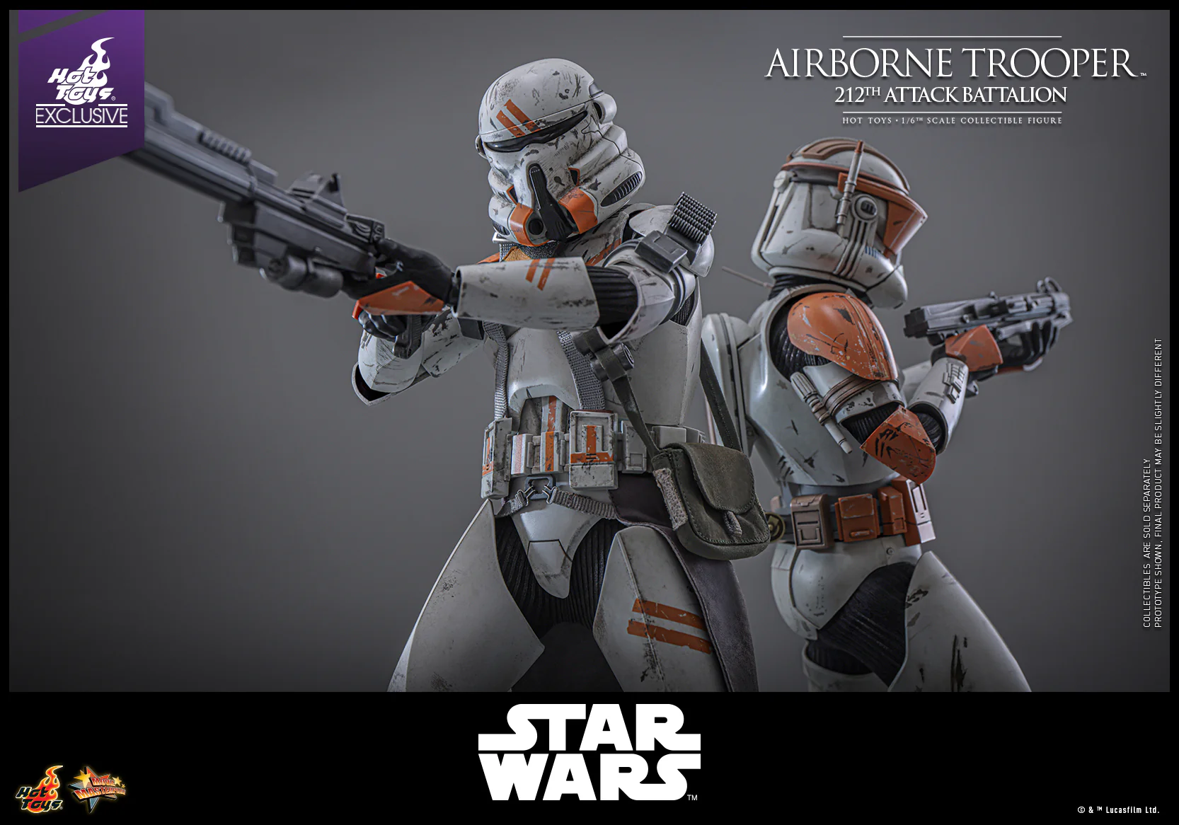 MMS794 - Star Wars: Episode III Revenge of the Sith™ - 1/6th scale Airborne Trooper (212th Attack Battalion) Collectible Figure [Hot Toys Exclusive] - Image 12