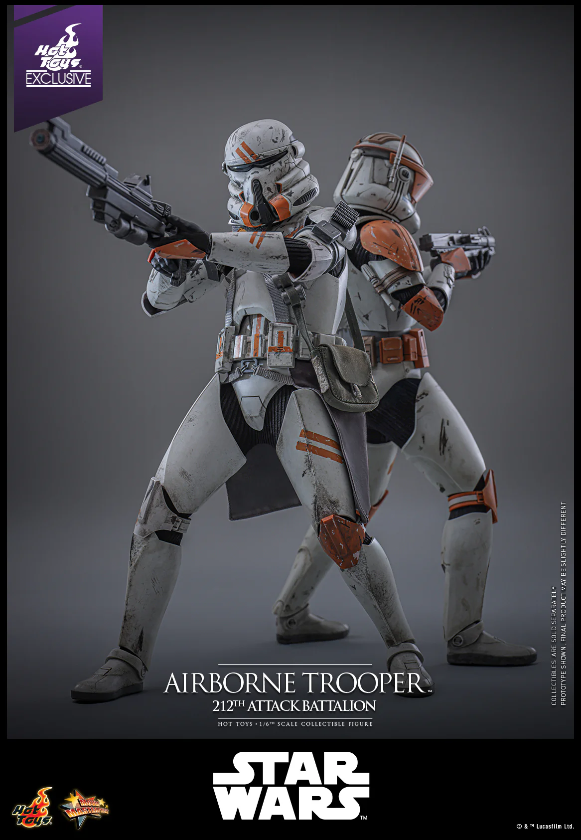 MMS794 - Star Wars: Episode III Revenge of the Sith™ - 1/6th scale Airborne Trooper (212th Attack Battalion) Collectible Figure [Hot Toys Exclusive] - Image 16