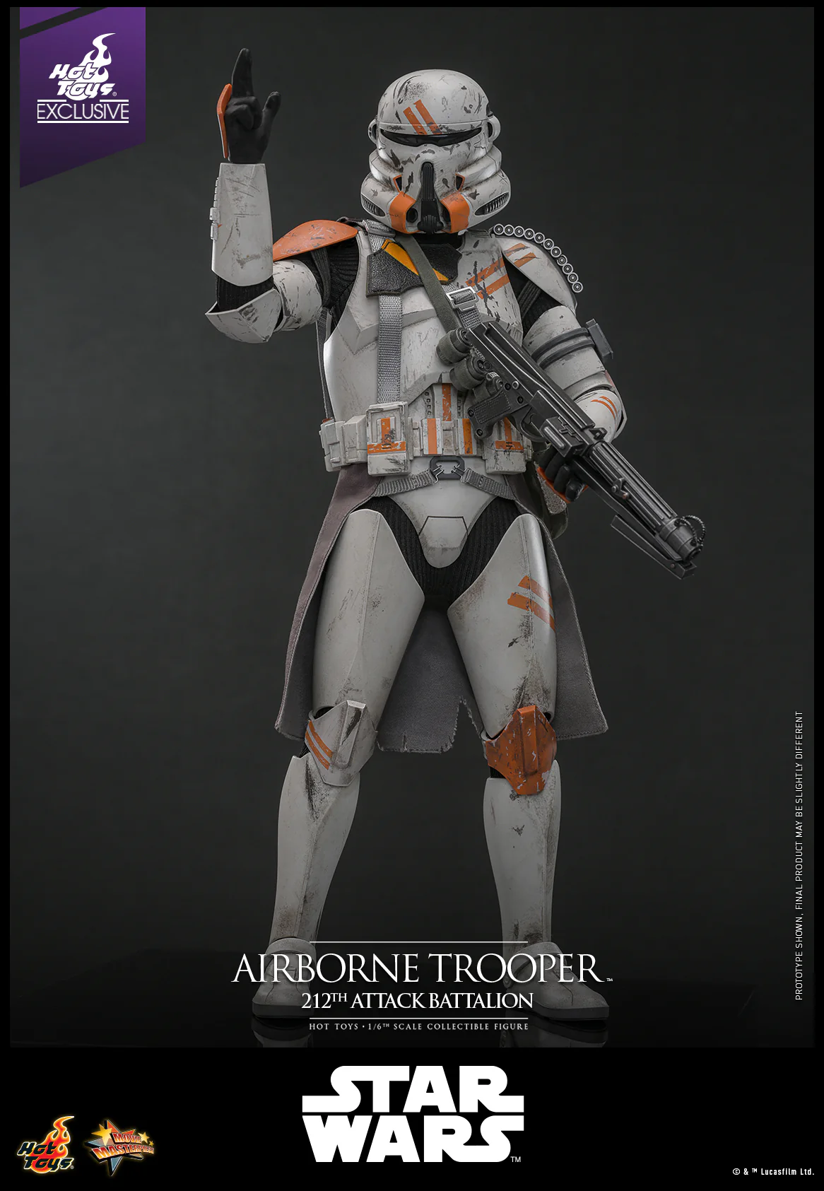 MMS794 - Star Wars: Episode III Revenge of the Sith™ - 1/6th scale Airborne Trooper (212th Attack Battalion) Collectible Figure [Hot Toys Exclusive] - Image 3
