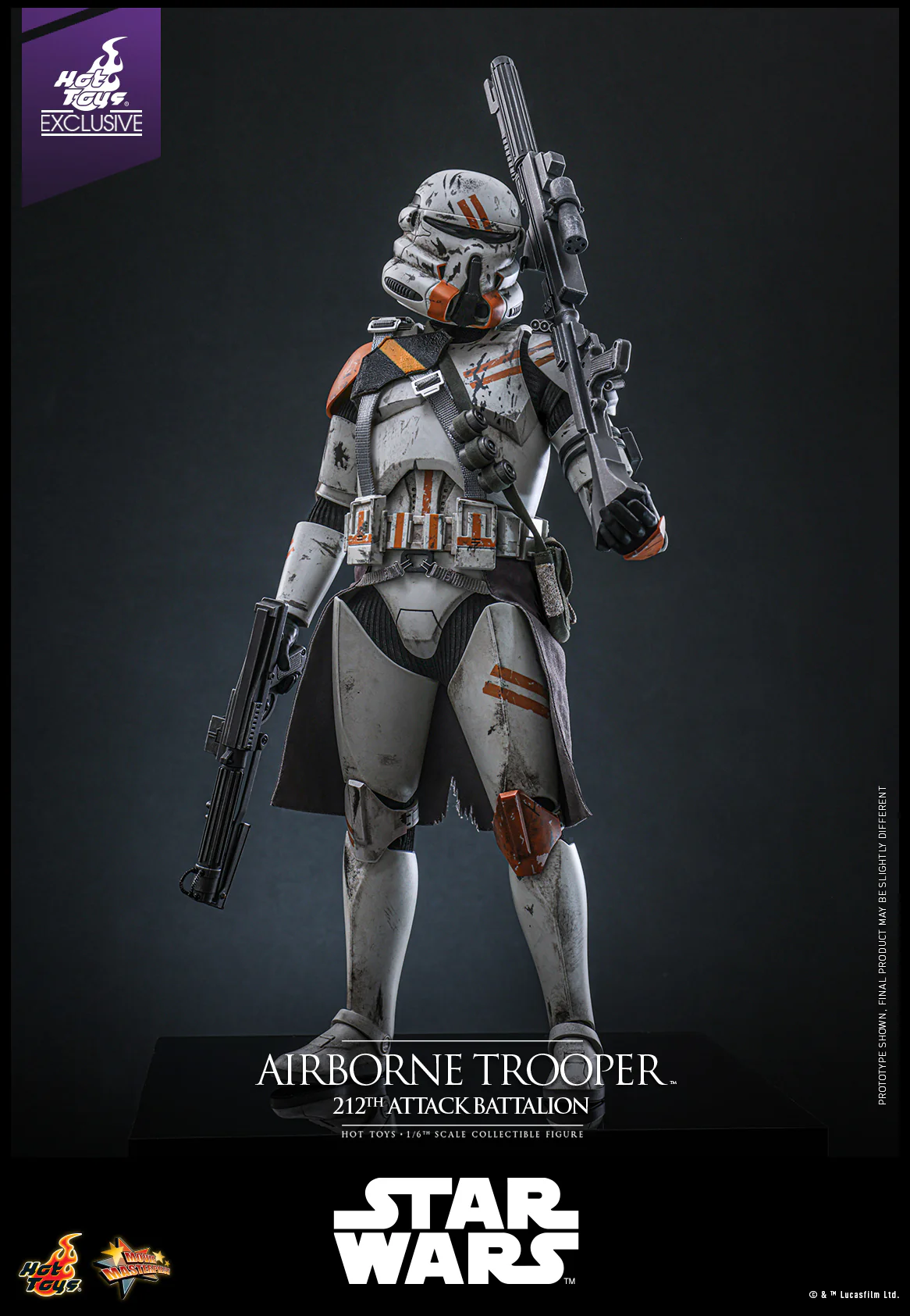 MMS794 - Star Wars: Episode III Revenge of the Sith™ - 1/6th scale Airborne Trooper (212th Attack Battalion) Collectible Figure [Hot Toys Exclusive] - Image 4