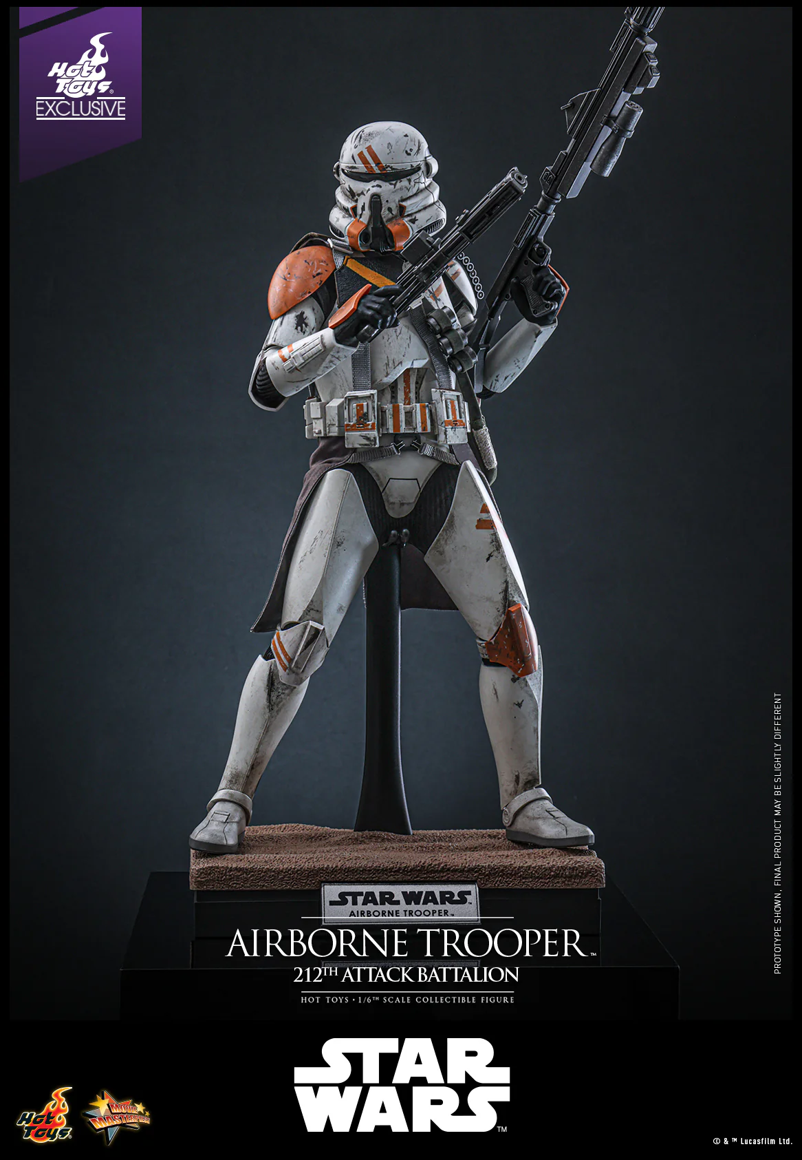 MMS794 - Star Wars: Episode III Revenge of the Sith™ - 1/6th scale Airborne Trooper (212th Attack Battalion) Collectible Figure [Hot Toys Exclusive] - Image 5