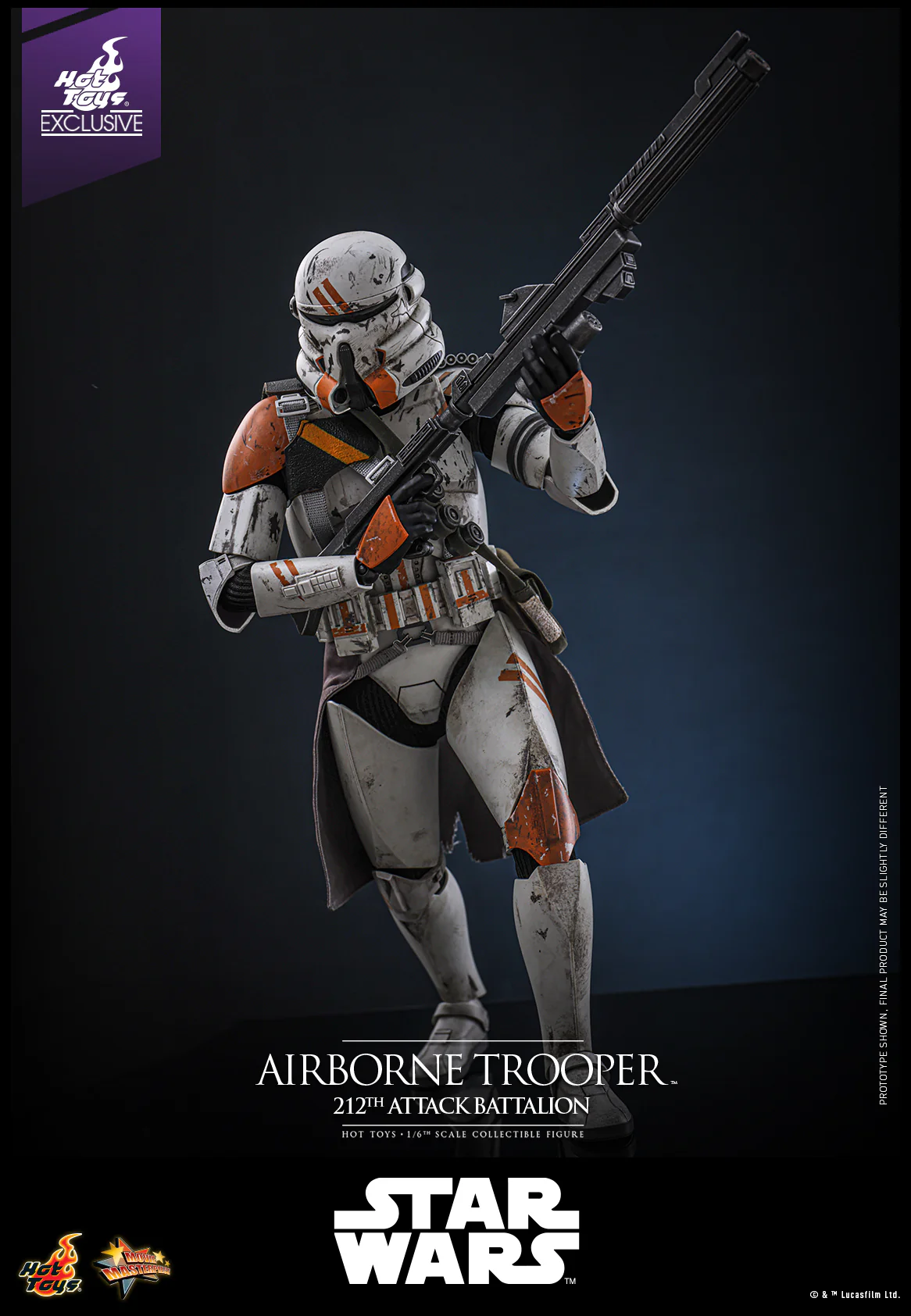 MMS794 - Star Wars: Episode III Revenge of the Sith™ - 1/6th scale Airborne Trooper (212th Attack Battalion) Collectible Figure [Hot Toys Exclusive] - Image 6