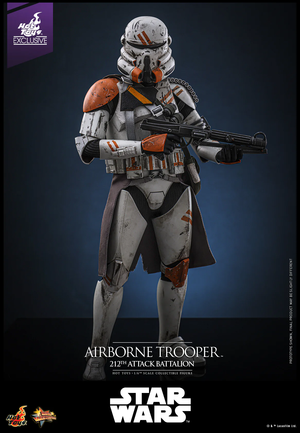 MMS794 - Star Wars: Episode III Revenge of the Sith™ - 1/6th scale Airborne Trooper (212th Attack Battalion) Collectible Figure [Hot Toys Exclusive] - Image 7