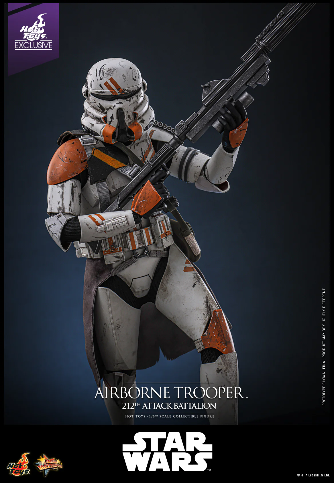 MMS794 - Star Wars: Episode III Revenge of the Sith™ - 1/6th scale Airborne Trooper (212th Attack Battalion) Collectible Figure [Hot Toys Exclusive] - Image 8