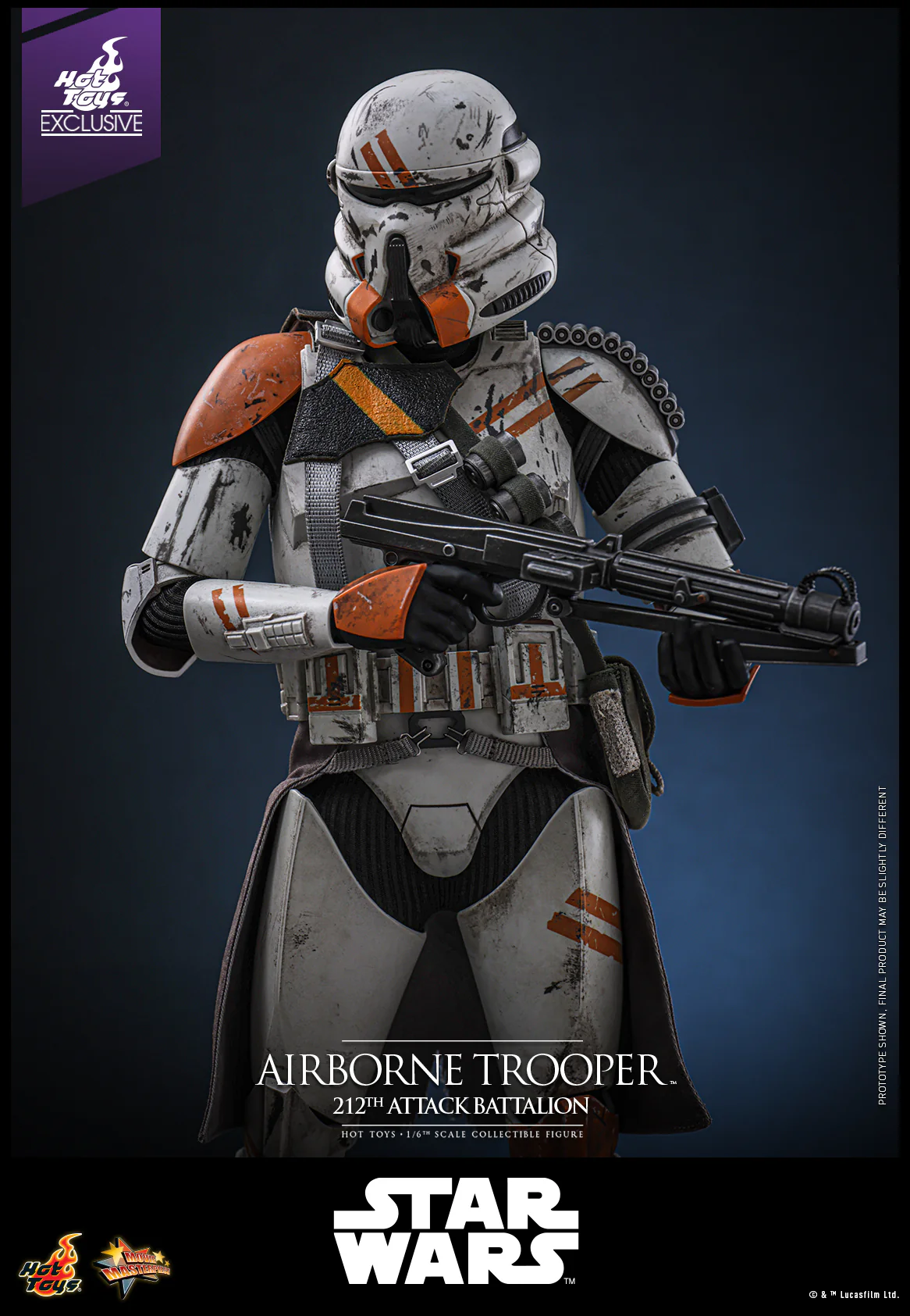 MMS794 - Star Wars: Episode III Revenge of the Sith™ - 1/6th scale Airborne Trooper (212th Attack Battalion) Collectible Figure [Hot Toys Exclusive] - Image 9