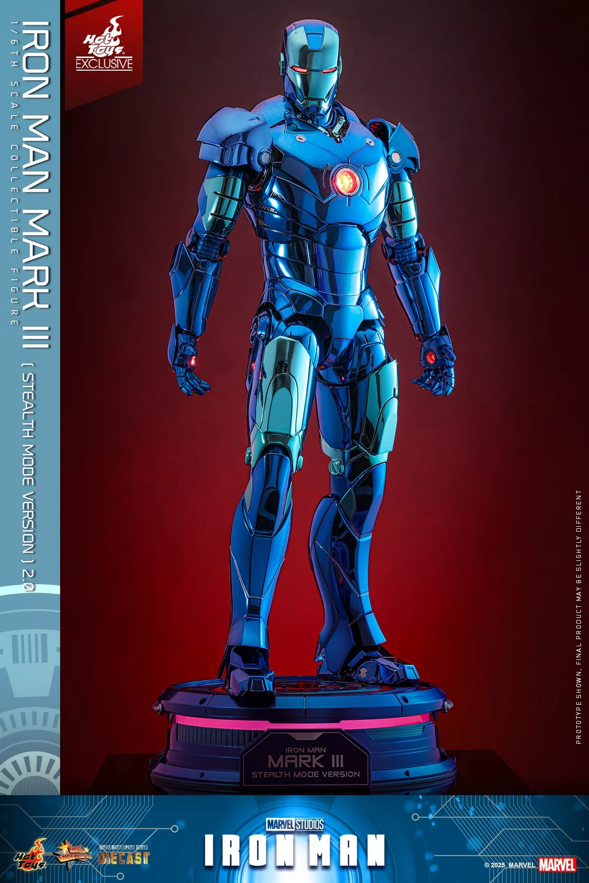 MMS814D71 - Iron Man - 1/6th scale Iron Man Mark III (Stealth Mode Version) 2.0 Collectible Figure [Hot Toys Exclusive]