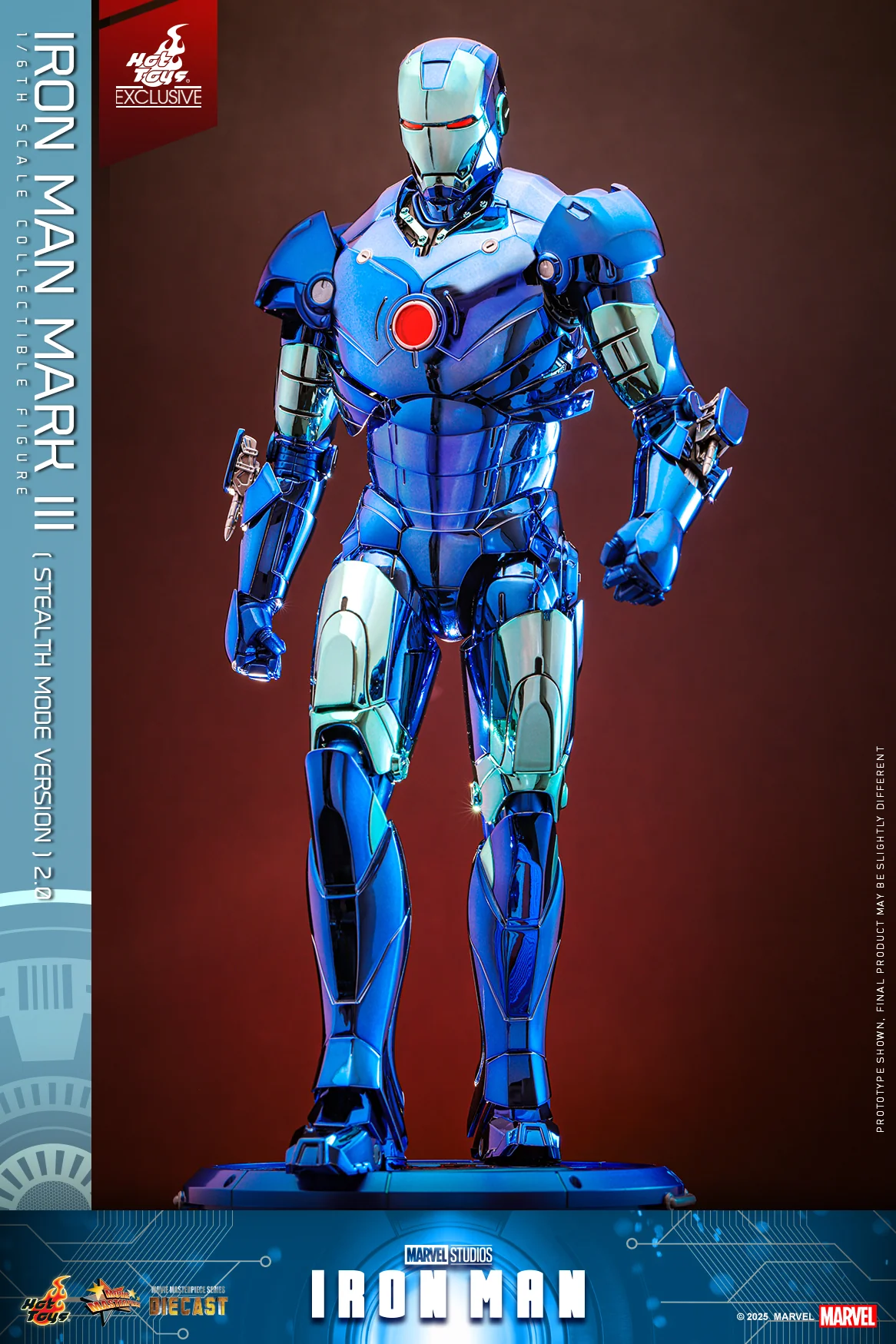 MMS814D71 - Iron Man - 1/6th scale Iron Man Mark III (Stealth Mode Version) 2.0 Collectible Figure [Hot Toys Exclusive] - Image 11