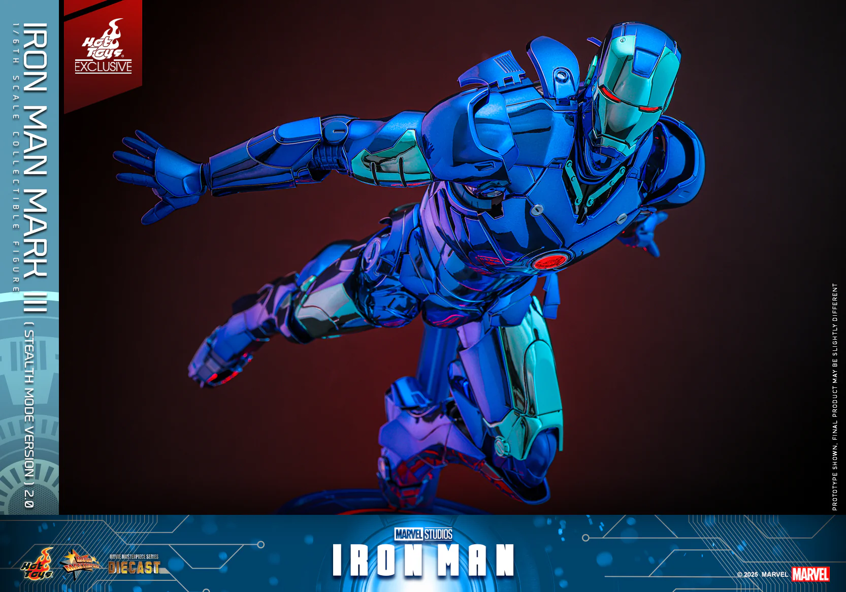 MMS814D71 - Iron Man - 1/6th scale Iron Man Mark III (Stealth Mode Version) 2.0 Collectible Figure [Hot Toys Exclusive] - Image 12