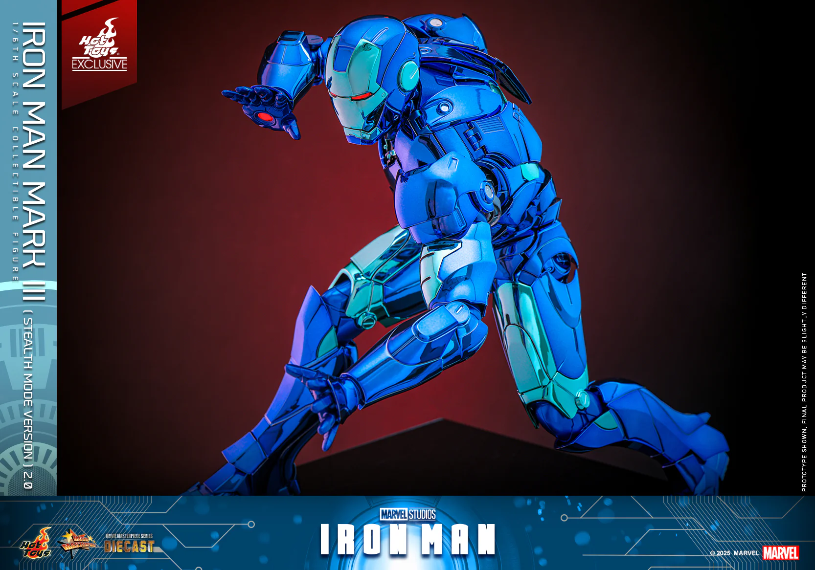 MMS814D71 - Iron Man - 1/6th scale Iron Man Mark III (Stealth Mode Version) 2.0 Collectible Figure [Hot Toys Exclusive] - Image 13