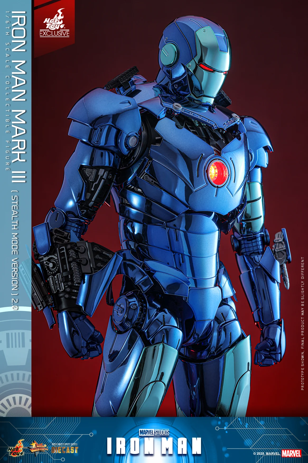 MMS814D71 - Iron Man - 1/6th scale Iron Man Mark III (Stealth Mode Version) 2.0 Collectible Figure [Hot Toys Exclusive] - Image 14