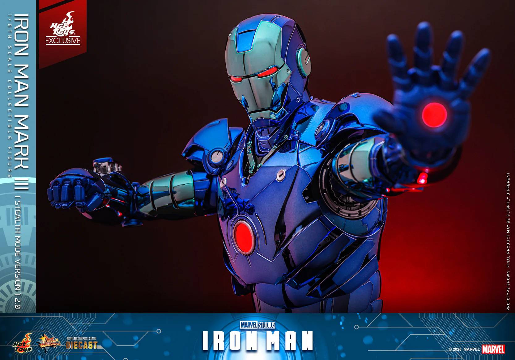 MMS814D71 - Iron Man - 1/6th scale Iron Man Mark III (Stealth Mode Version) 2.0 Collectible Figure [Hot Toys Exclusive] - Image 16