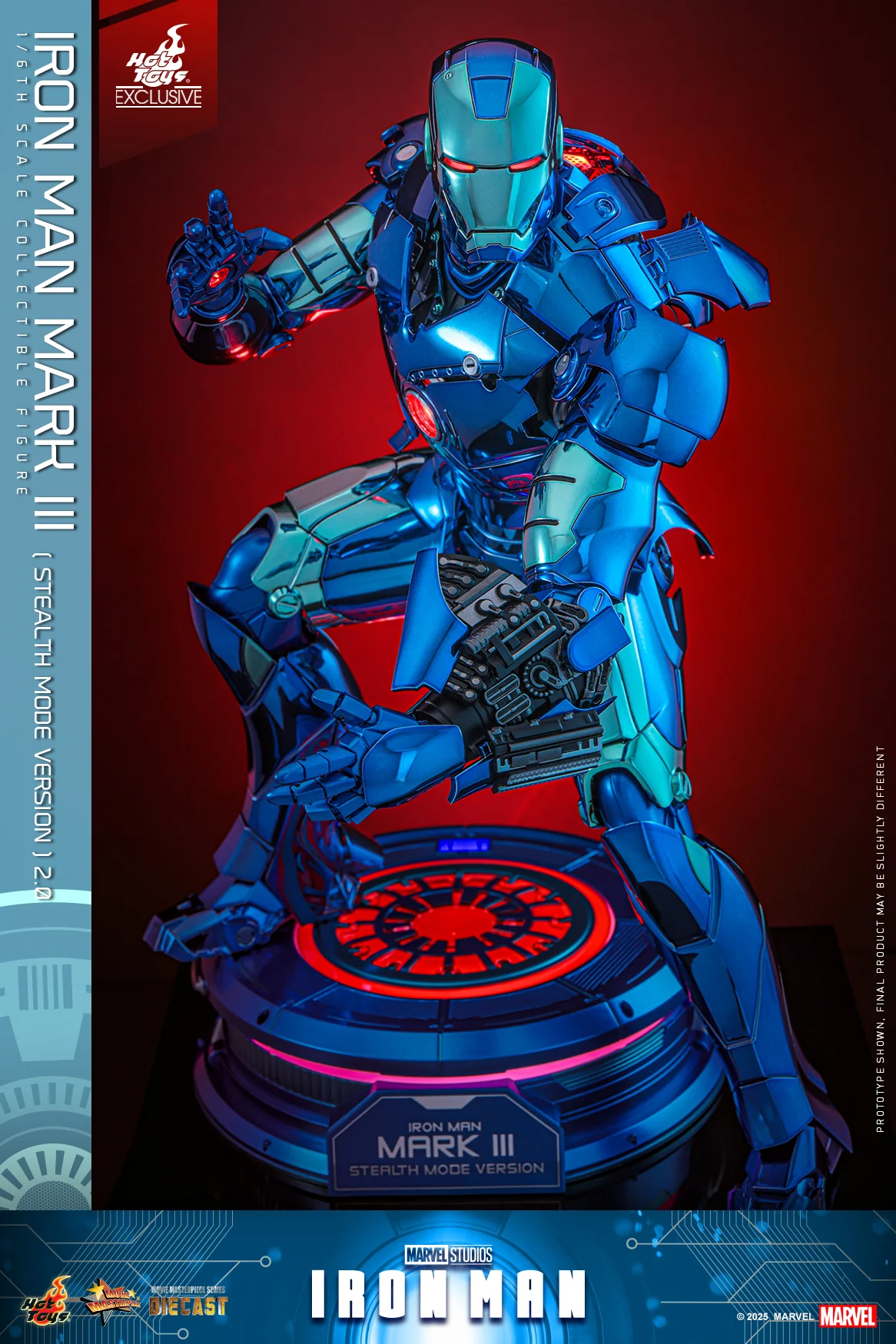MMS814D71 - Iron Man - 1/6th scale Iron Man Mark III (Stealth Mode Version) 2.0 Collectible Figure [Hot Toys Exclusive] - Image 4