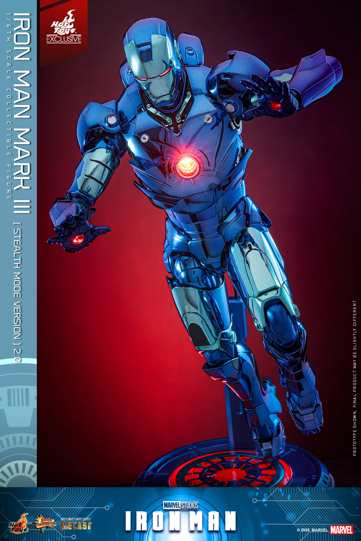 MMS814D71 - Iron Man - 1/6th scale Iron Man Mark III (Stealth Mode Version) 2.0 Collectible Figure [Hot Toys Exclusive] - Image 5