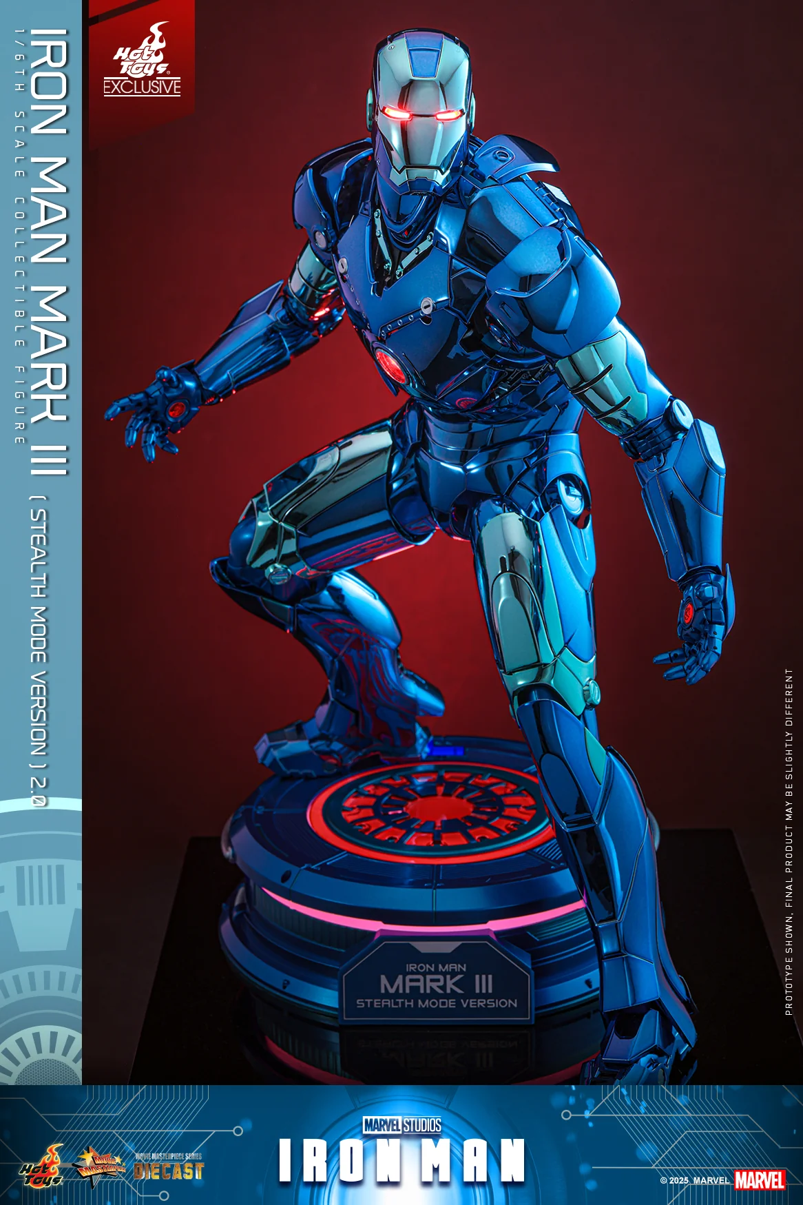 MMS814D71 - Iron Man - 1/6th scale Iron Man Mark III (Stealth Mode Version) 2.0 Collectible Figure [Hot Toys Exclusive] - Image 6