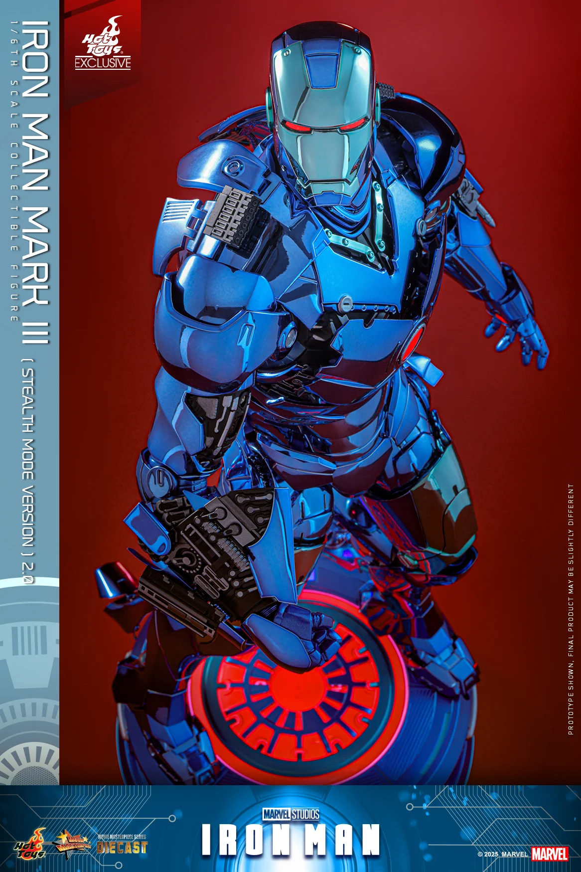MMS814D71 - Iron Man - 1/6th scale Iron Man Mark III (Stealth Mode Version) 2.0 Collectible Figure [Hot Toys Exclusive] - Image 7