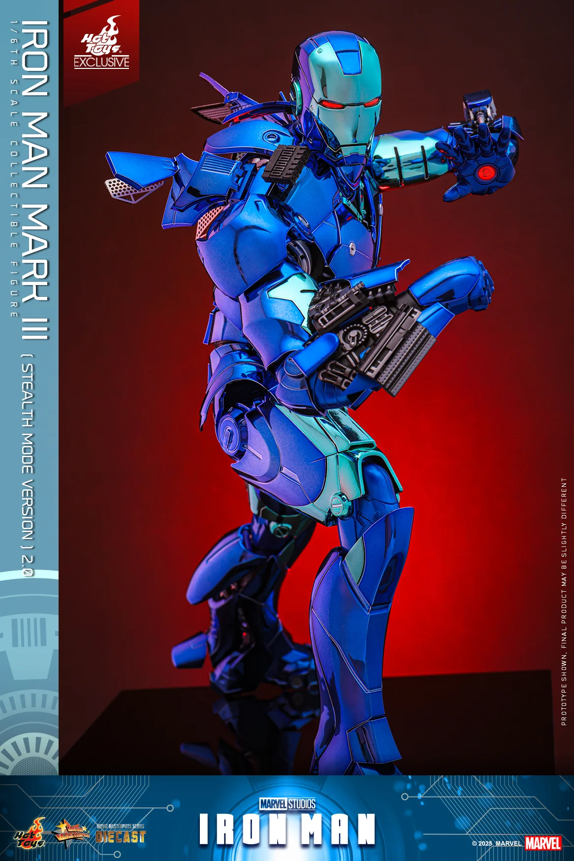 MMS814D71 - Iron Man - 1/6th scale Iron Man Mark III (Stealth Mode Version) 2.0 Collectible Figure [Hot Toys Exclusive] - Image 9