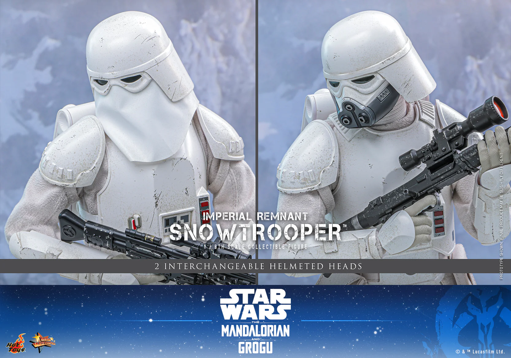 MMS838 - The Mandalorian and Grogu - 1/6th scale Remnant Snowtrooper Collectible Figure - Image 15