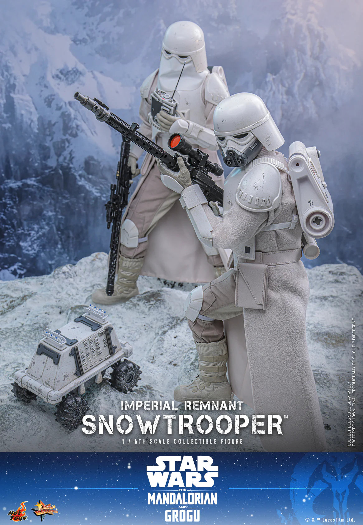 MMS838 - The Mandalorian and Grogu - 1/6th scale Remnant Snowtrooper Collectible Figure - Image 8