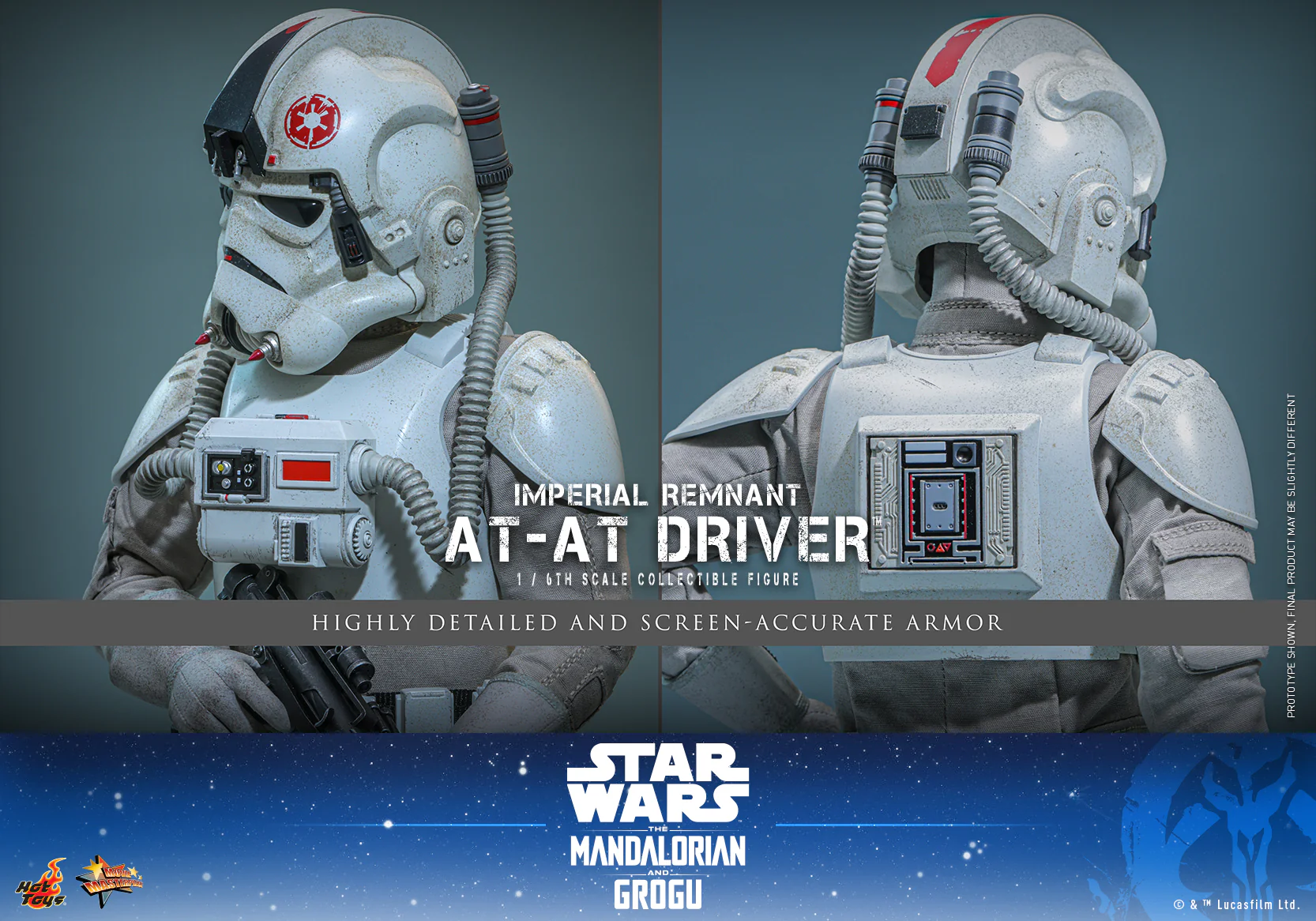 MMS845 - Star Wars: The Mandalorian & Grogu™ - 1/6th scale Imperial Remnant AT-AT Driver™ Collectible Figure - Image 14