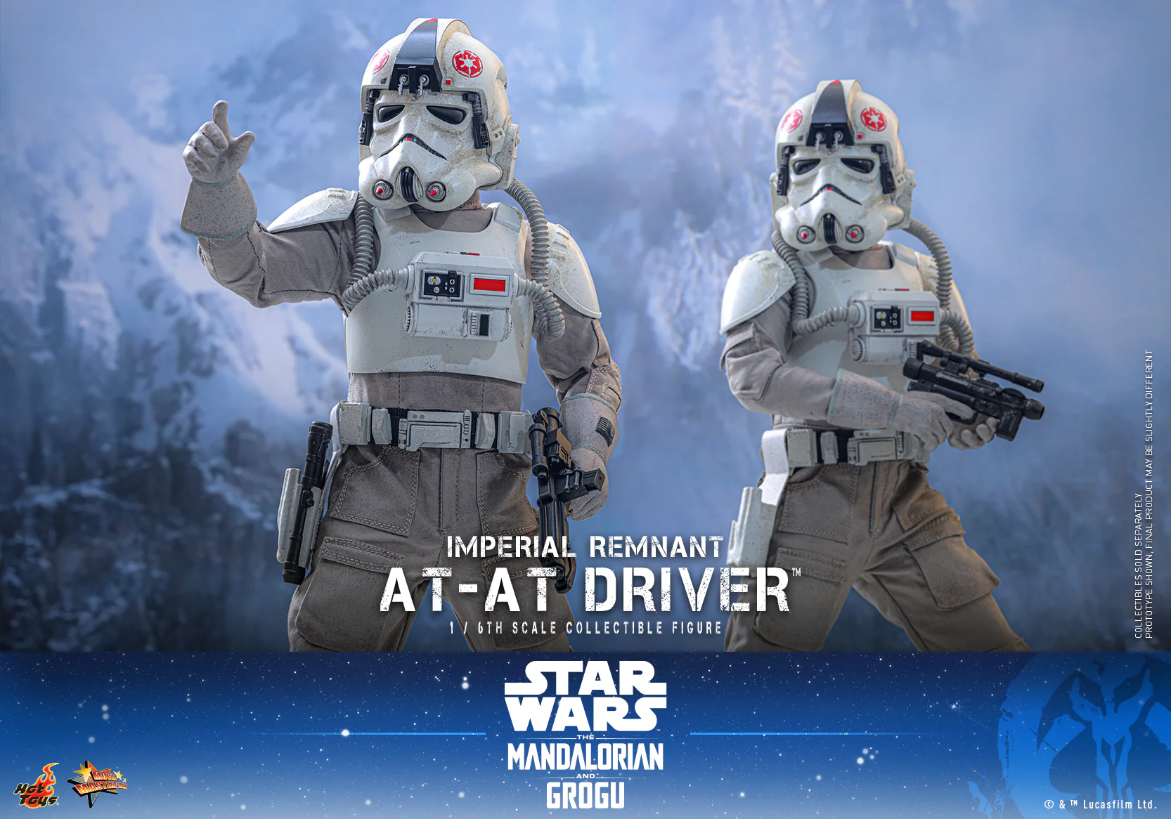 MMS845 - Star Wars: The Mandalorian & Grogu™ - 1/6th scale Imperial Remnant AT-AT Driver™ Collectible Figure - Image 16